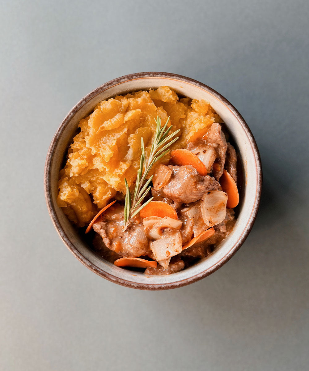Beef Stew with Butternut & Sweet Potato Mash