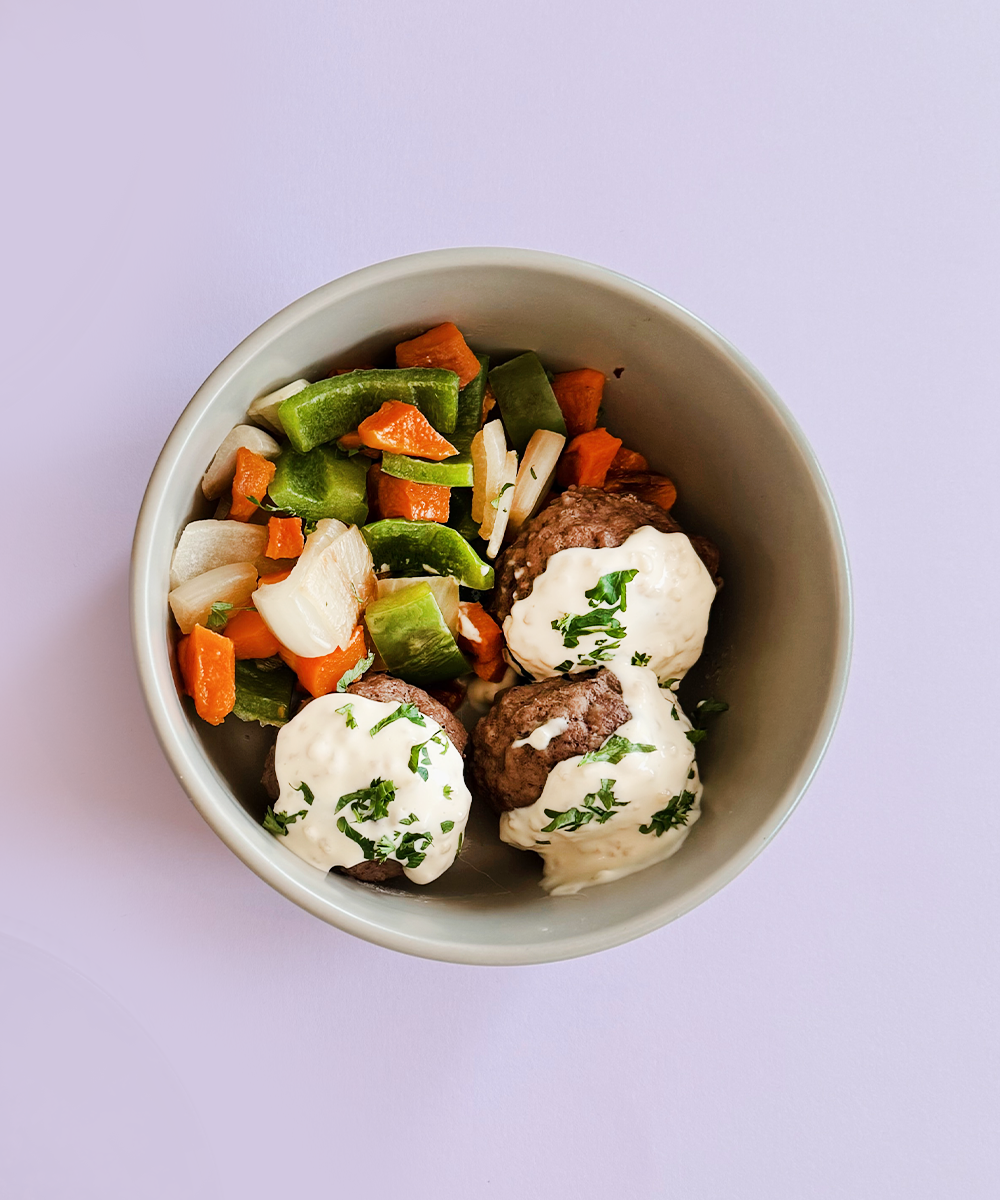 Greek Meatballs & Veggies