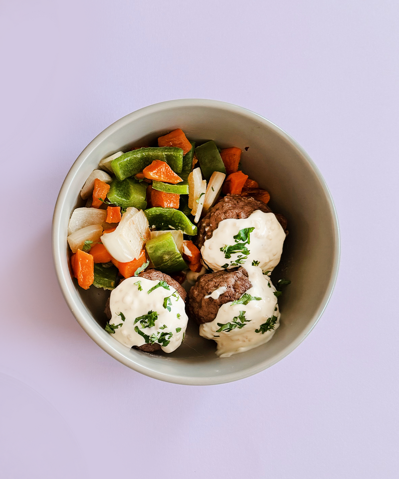 Greek Meatballs & Veggies