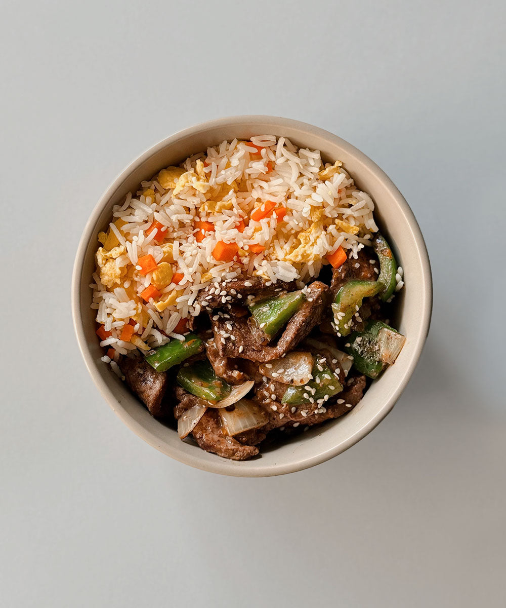 Peppercorn Steak & Fried Rice