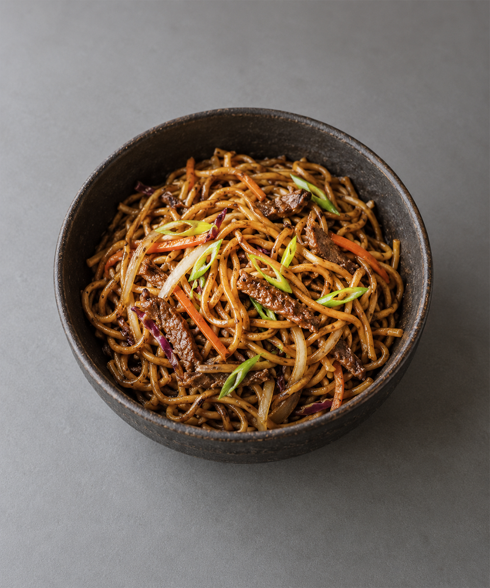 Steak Stir Fry with Egg Noodles