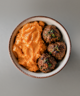Meatballs & Sweet Potato Mash